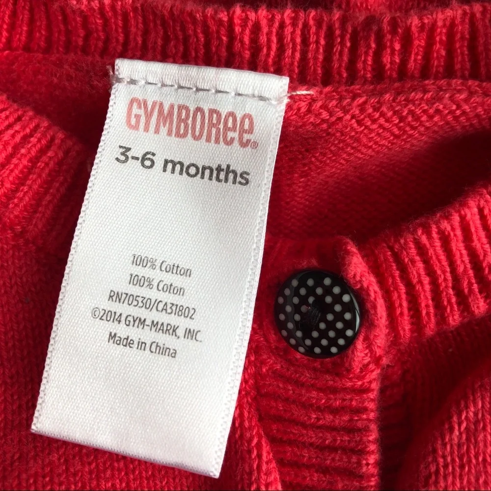 Gymboree polka dot cardigan sweater 3-6 months